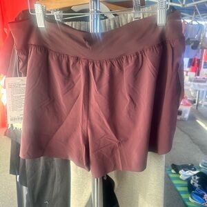 Lululemon Athletica Maroon Athletic Shorts